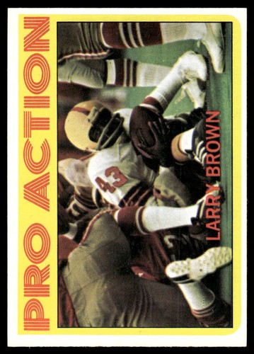 Larry Brown [In Action] #342 1972 Topps card