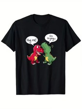 Funny Dinosaur T-Shirt Funny Dinosaur Pun Joke Humor T-Shirt 180g T-Rex Hug M
