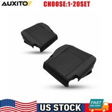 Of Bottom Seat Covers Fit 2013-2018 Dodge Ram Laramie Models Leather Black 2-10x