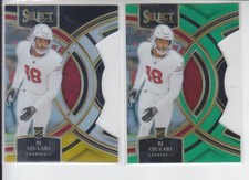 2 - 2023 Select BJ OJULARI RC Die Cut Black Yellow + Green Prizm /499 #188