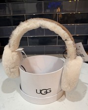 UGG Australia Women’s Shearling Sheepskin Earmuffs Chestnut in Box-no lid  NEW!