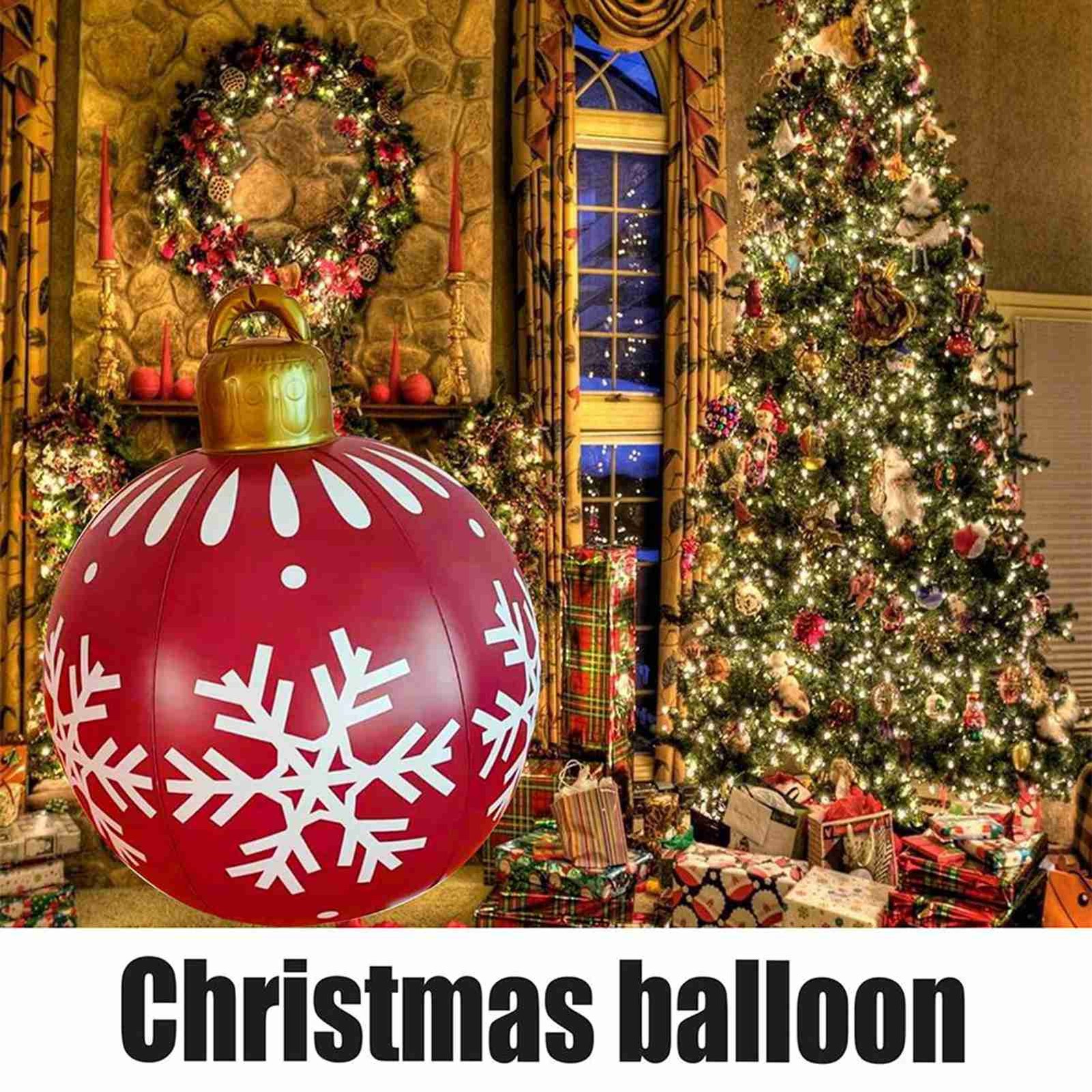 .Christmas Inflatable Ball Christmas Bauble Made Of PVC Inflatable Ball