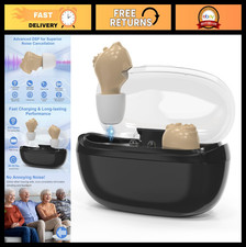 Invisible Hearing Aids for Seniors - Rechargeable Noise Cancelling Amplifiers, I