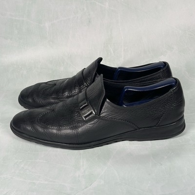 Salvatore Ferragamo Loafers Black Pebble Leather Wingtip  display picture 2