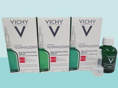 VICHY NORMADERM BHA EXFOLIATING SERUM ACNE TREATMENT 1.01 OZ BOXED SET OF 3