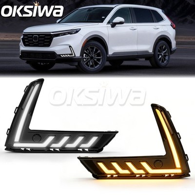 3-Color LED Daytime Running Light for 2023 2025 Honda CR-V,Startup Animation DRL