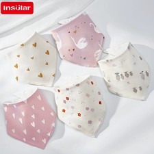 Cotton Cloth Baby Bibs 4pcs Set Soft Comfortable