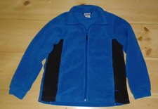 Boys Columbia Fleece Jacket Coat Size 14 / 16 Blue  Black