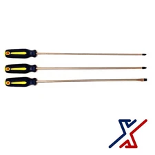20" Long Reach Screwdriver Set of 3 Screwdrivers (PH2, PH3 & F 5/16") X1 Tools