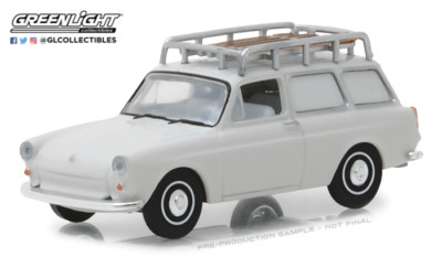 1:64 GreenLight *CLUB V-DUB R7* GREY 1963 VW Type 3 Panel Van w/Roof Rack *NIP*