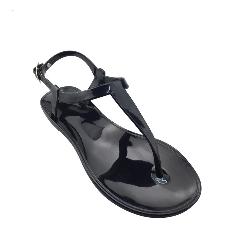 Womens clear store flat sandals