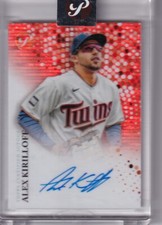 2022 TOPPS PRISTINE #PA-AK ALEX KIRILOFF AUTOGRAPH ORANGE TWINS 25/25 8272