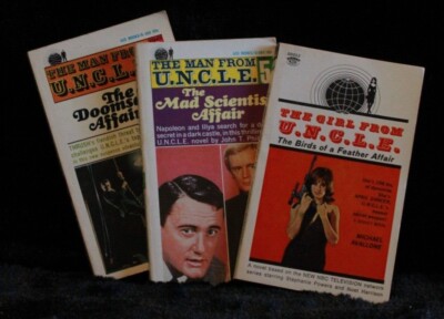 EUC Vintage The Man from U.N.C.L.E. 2, 5 & Girl from U.N.C.L.E 1966 PB LOT of 3