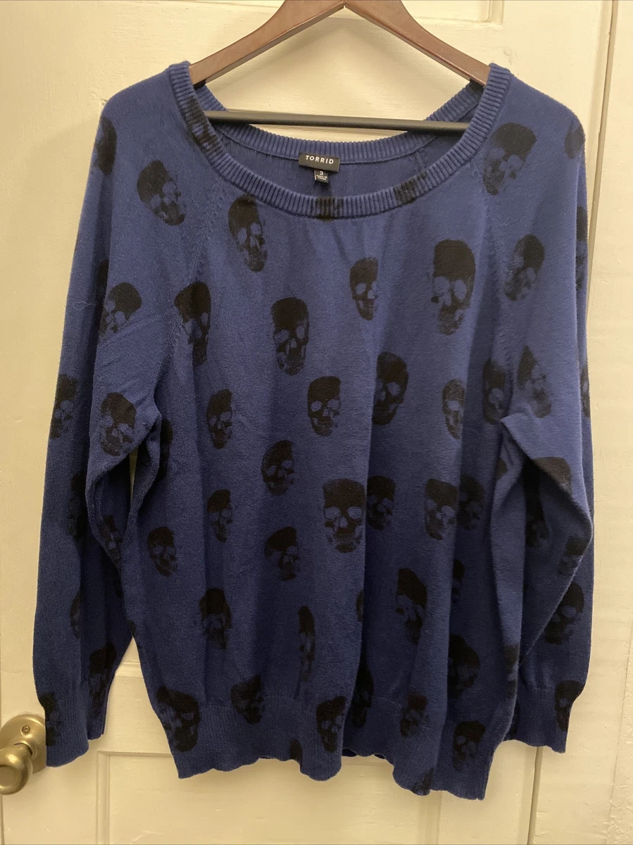 Plus size skull sweater sales
