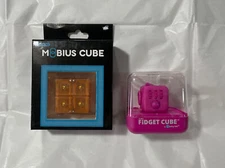 fidget cube lot of 2 ~ 1 MOBIUS CUBE 1 Zuru fidget cube  AS PICTURED NEW L@@K