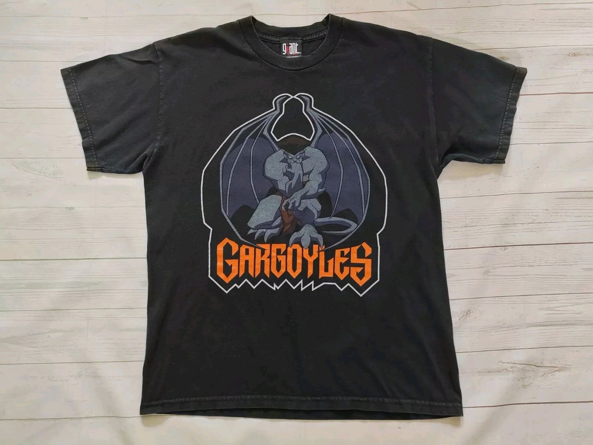トップス 90s Gargoyles T Shirt Giant XL USA Giant Disney Gargoyles Vintage 90s Men's Anime Movie T-shirt Size