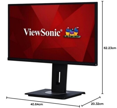 Höhenverstellbarer Büro-Monitor von Viewsonic VG2448, 60,5 cm(24 Zoll),neuwertig
