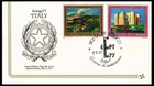 ITALY LANDSCAPES SET  EUROPA 1977  FLEETWOOD COAT OF ARMS CACHET FDC UNADD