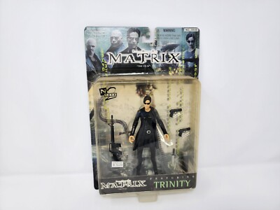 The Matrix Series 1. 1999 N2 Toys Trinity Long Black Coat Sealed Variant