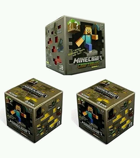 Official Minecraft Craftables Series 1 Figure 3 Blind Boxes | eBay