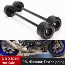 Front Rear Fork Axle Slider Wheel Protector Crash Guard For YAMAHA YZF R1 MT-10