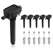 6 Spark Plugs & Ignition Coils OEM For Chrysler 300 Charger Jeep Dodge Ram UF648