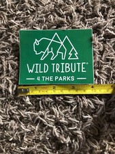 Wild Tribute 4 The Parks Sticker decal Animals Trees Aprx 4  Backpack Climb Hike