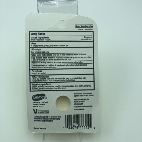 Carmex Original Classic Lip Balm Jar, 0,25 once ciascuno - Lotto di 4 - Foto 3 di 3