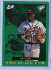 Andruw Jones Autographed 1995 Best Of The Best 106 ROOKIE Beckett Witnessed