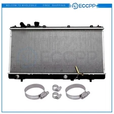 Radiator For 99-03 Mazda Protege 02-03 Mazda Protege5 with Oil Hose Clamps Kit