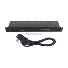 DMX512 8CH DMX Distributor DMX Amplifier DMX Splitter Standard Version f/ Stage
