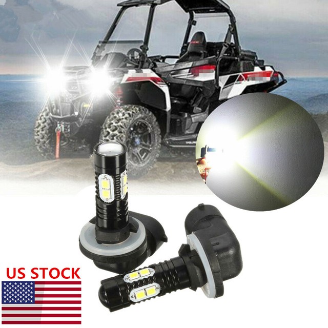 2x 881 LED Light Bulbs Headlights White For Polaris Sportsman 500/700
