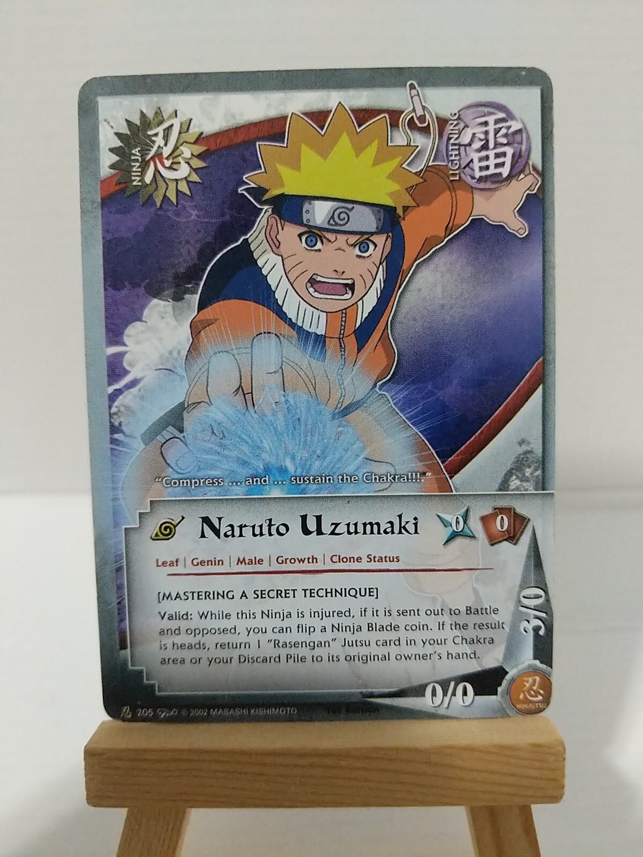 NARUTO カード Naruto Uzumaki 205 - 1st Edition - NEAR MINT - Naruto Card