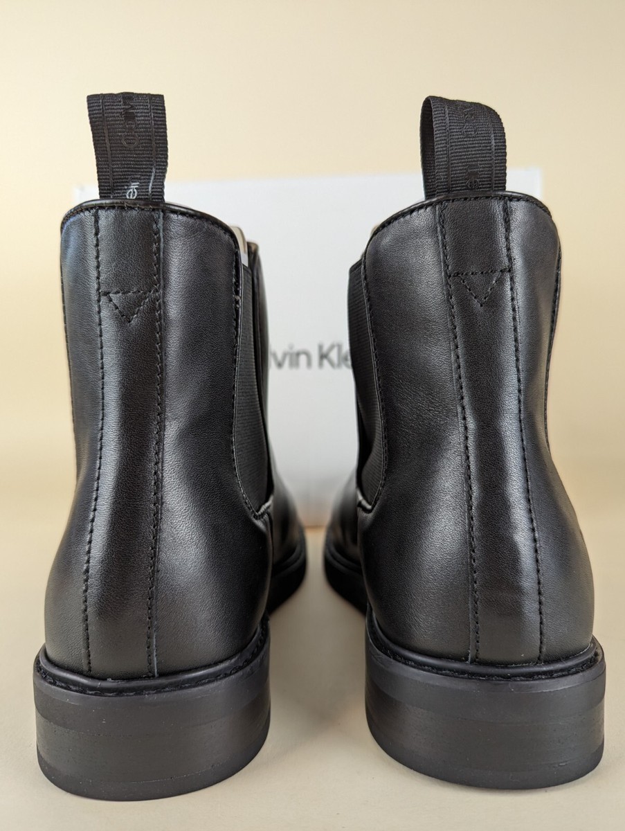 Calvin Klein Fenwick Chelsea Boots Mens 9.5 Black Leather  display picture 3