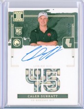 2024 Panini Impeccable LIV Golf CALEB SURRATT RC Greens Autograph AUTO 5/45