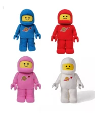 LEGO Space Astronaut Lot Blue-White-Red-Pink Minifiugures NEW With Tags stuffed