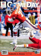 Karl Mecklenburg Signed Broncos 12/20/86 Gameday Magazine BAS 45483