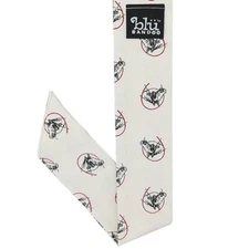 Blubandoo Cool Tie Scarf  with Water Activated Crystals - Cream Bridal