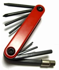 Kengine HF06 Folding Allen Wrench Tool Set 2/ 2.5/ 3/ 4/ 5/ 6/ 8mm Bike Repair