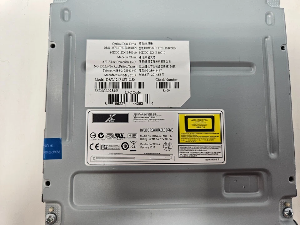 ASUS DRW-24FIST-U50 DVD/CD-RW SATA Optical Drive - TESTED - Image 3 of 3