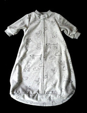 Boys Carters Baby Fleece Gray Animals Sleep Bag 0-3 mos