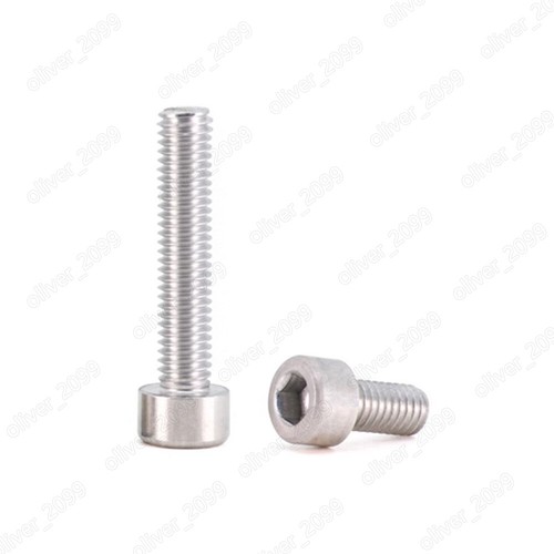 Aluminum Alloy 6063 Hex Socket Bolts Cap Head Screws DIN912 4# 6# - Picture 2 of 5