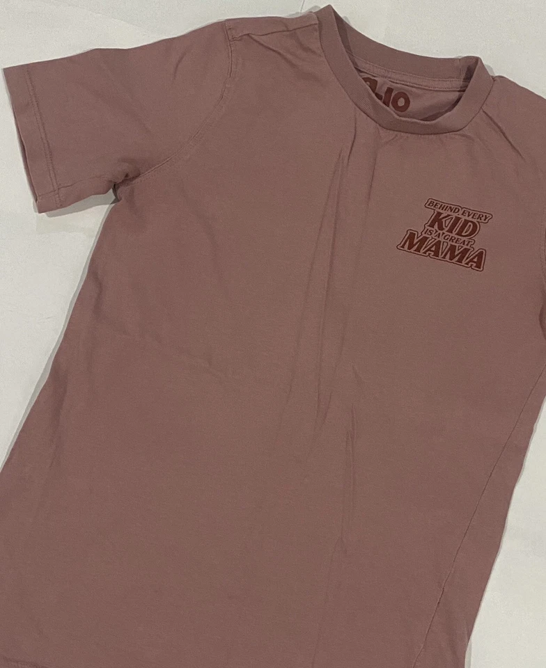 Cotton On Kids Graphic Print T-Shirt Boys Size 9-10 Crew Neck Mauve - Image 4 of 4