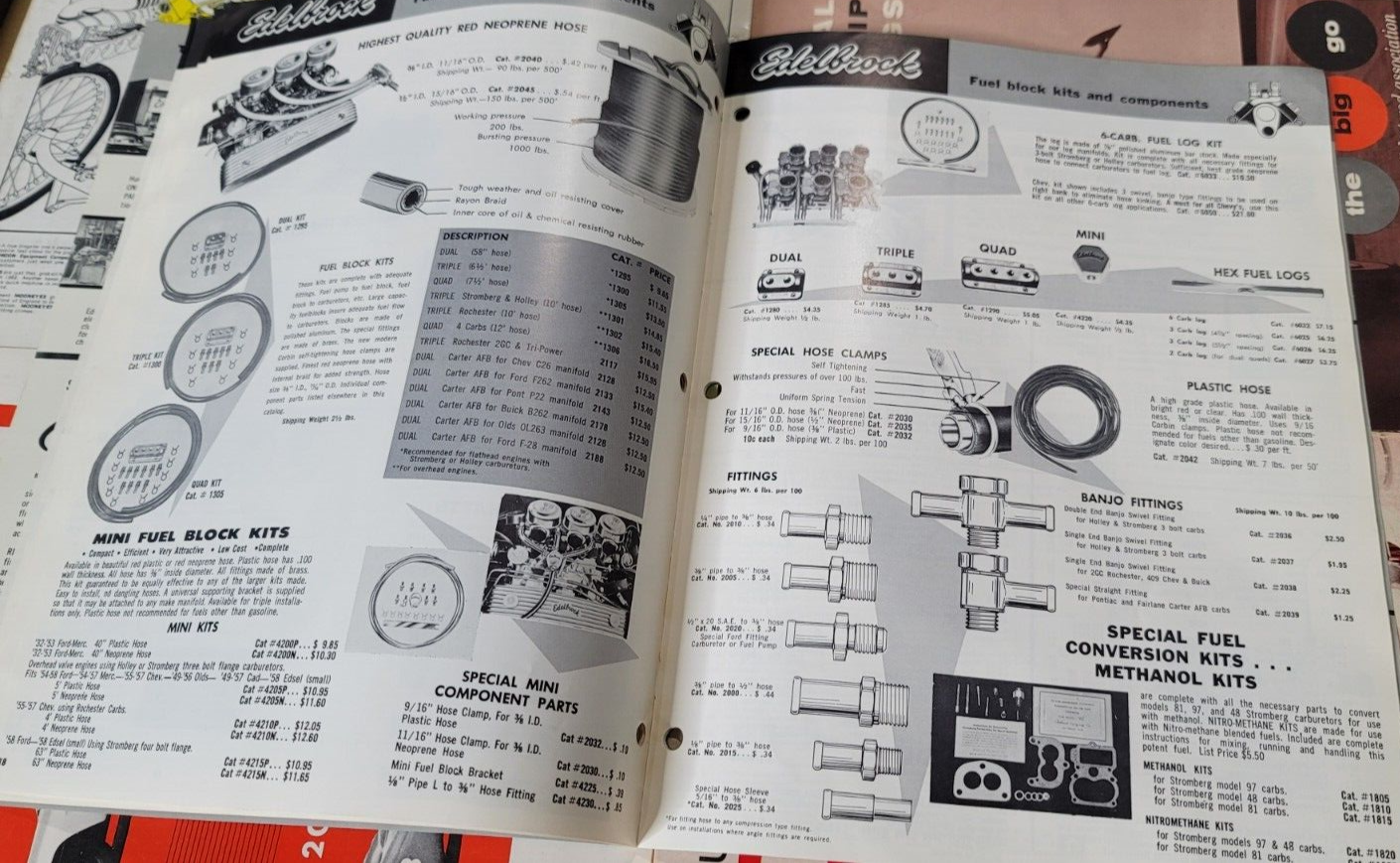 Original Vintage 1964 Hot Rod Parts Catalog EDELBROCK Drag Racing NHRA