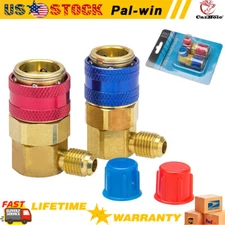 Quick Connector Adapter Conversion Coupler Auto A/C Manifold Gauge Low/High AC