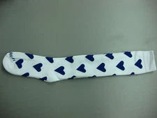 NWOT Women's Spike It Volleyball All Sport Sock Size Med. White/Blue 1 Pair #20