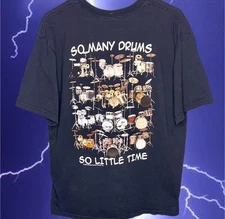 VINTAGE DRUM SET T-SHIRT L