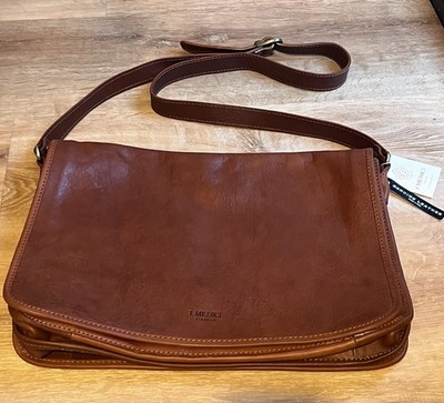 I Medici Firenzy LEATHER Vertical
Briefcase Messenger Bag s-l400.jpg main image 3
