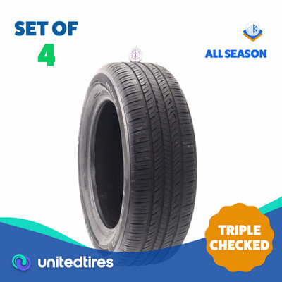 Set of (4) Used 225/60R17 Laufenn G Fit AS 99T - 7-8/32