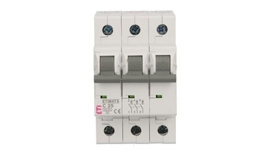 3838895265788 Wyłącznik nadprądowy 3P C 25A 6kA AC ETIMAT 6 002145518 ETI Polam